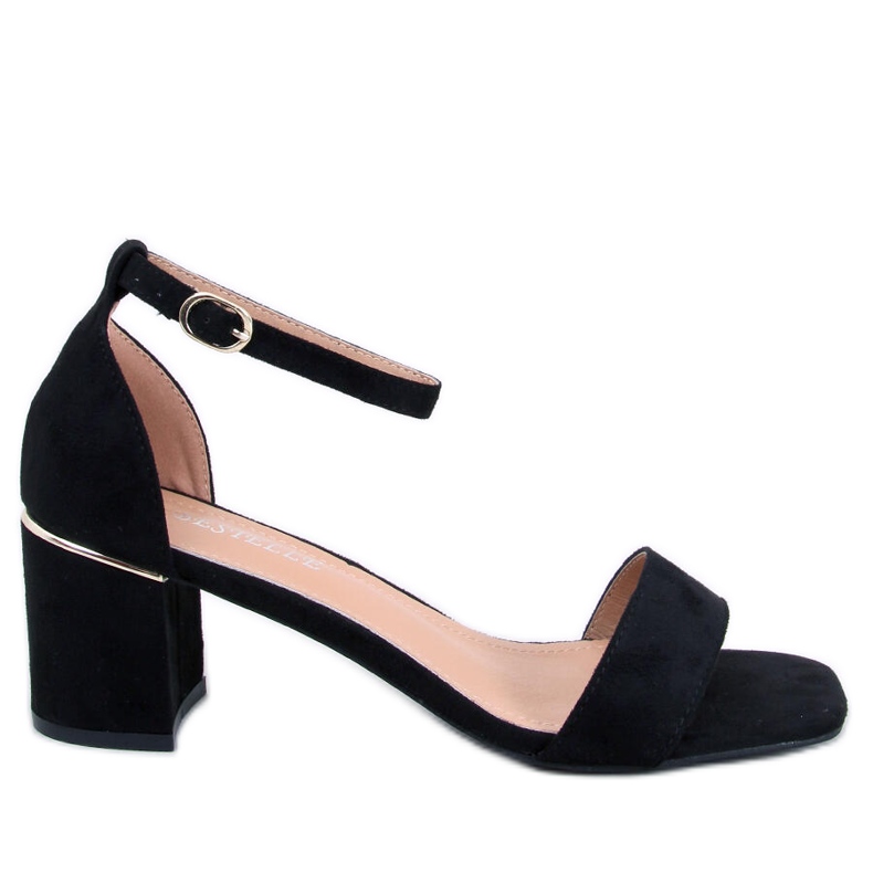 Rocco Sandalias negras de tacón bajo negro Rocco Sandalias negras de tacón bajo negro