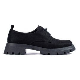 Zapatos negros con suela gruesa de Shelovet