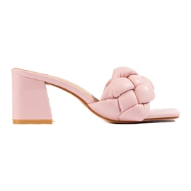 Sandalias mujer tacón Shelovet rosa rosado