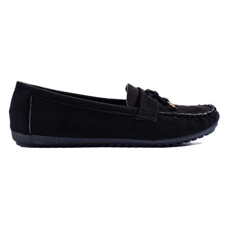 Mocasines de mujer en ante negro de Shelovet