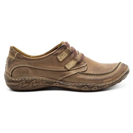 KOMODO Zapatos de piel para hombre 583 Marrón KOMODO Zapatos de piel para hombre 583 Marrón