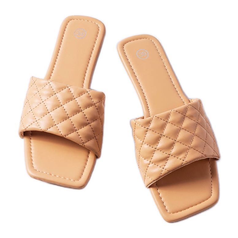 Pantuflas elegantes rosas con acolchado de Labrie rosado Pantuflas elegantes rosas con acolchado de Labrie rosado