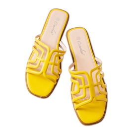 Babuchas Gandy amarillas para mujer amarillo