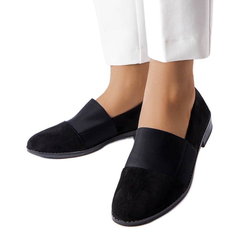 Bailarinas negras de Stoney negro Bailarinas negras de Stoney negro