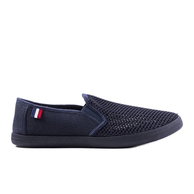 Deportivas de hombre caladas azul marino de Garibaldi