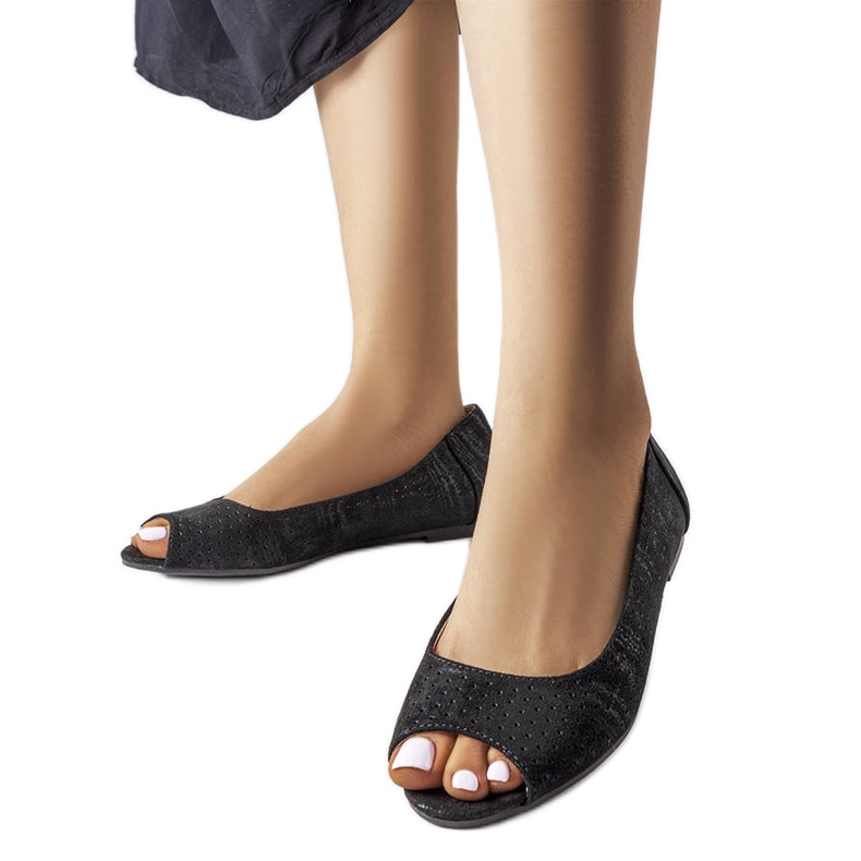 Bailarinas caladas negras de Lavoie negro Bailarinas caladas negras de Lavoie negro