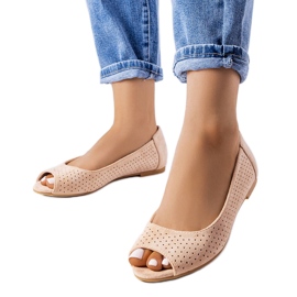 Bailarinas caladas beige de Agate