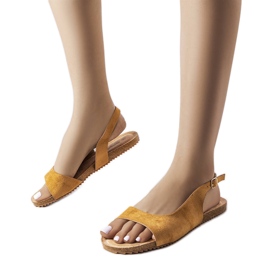Sandalias planas marrón Hebron