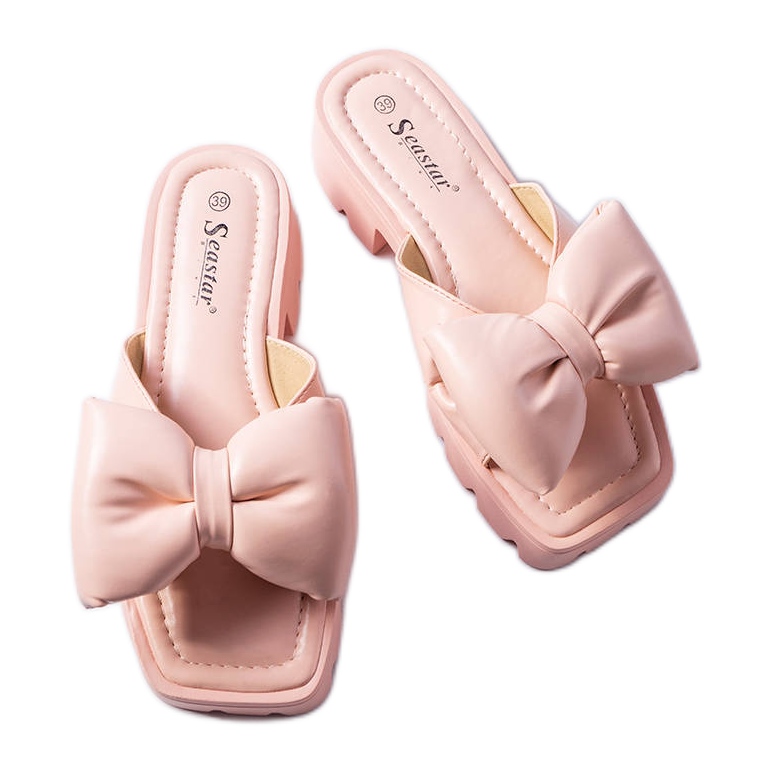 Seastar Chanclas rosas con suela de tractor de Bossé rosado