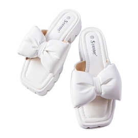 Seastar Chanclas blancas con suela tractor de Bossé blanco
