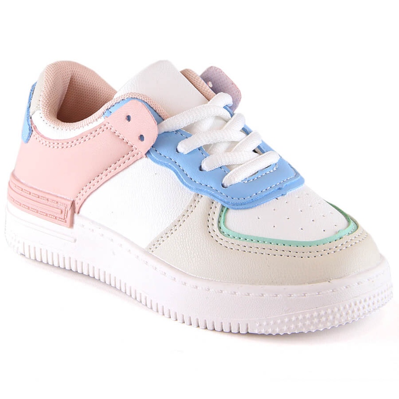Deportivas niña cordones multicolor Vinceza 34629 rosa
