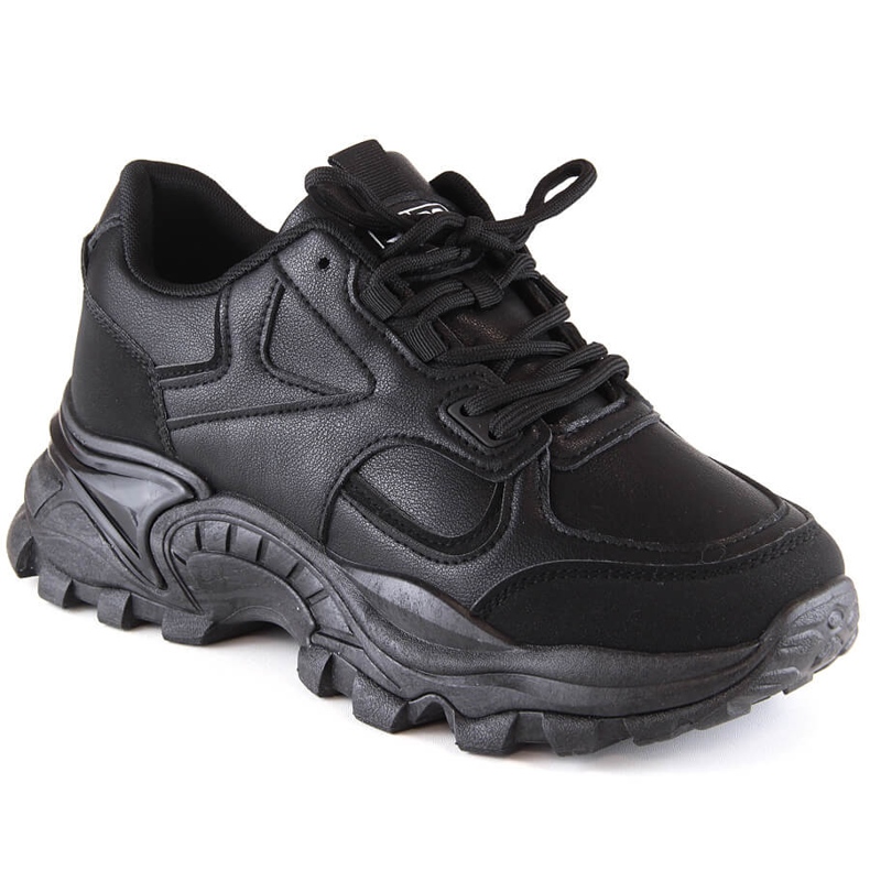 Zapatos deportivos de mujer negros en la plataforma eVento 5465