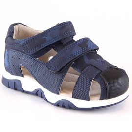 News Novedad 5909 sandalias de verano para niños con velcro, camo azul marino
