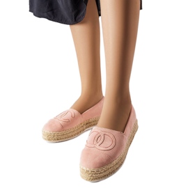 Alpargatas rosas con plataforma de Beaudry rosado