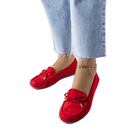 BM Mocasines rojos con lazo de Grasselli