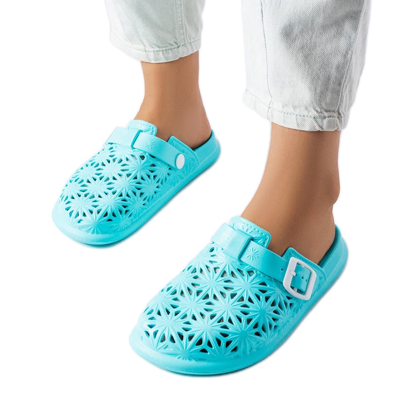 Chanclas de goma caladas azules de Peverell
