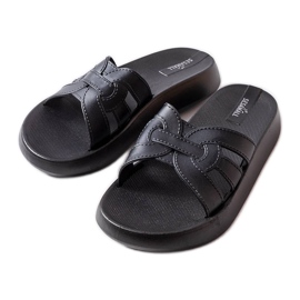 Chanclas Couert de goma negra negro
