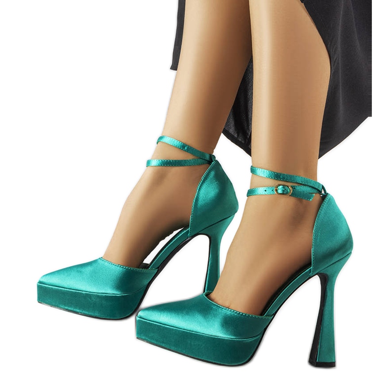 Zapatos de tacón verde Dallas