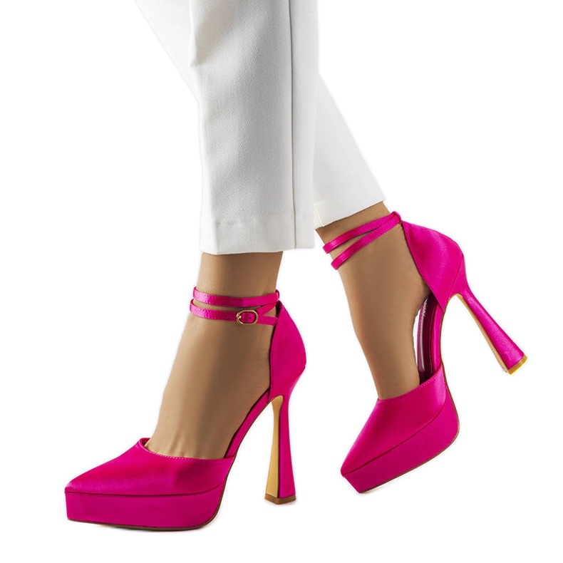 Zapatos de tacón rosa de Dallas rosado