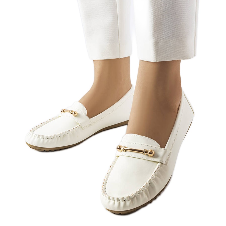 Mocasines blancos con acabado mate de Sorel