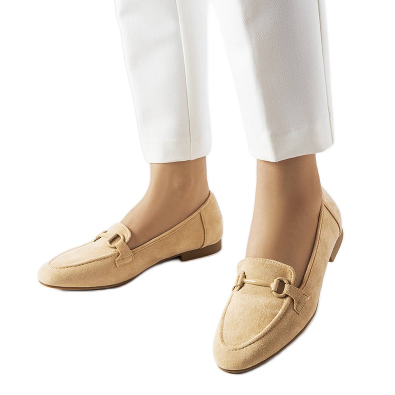 Mocasines beige de mujer de Hinkle