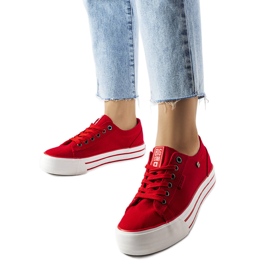 Big Star Deportivas plataforma rojas BigStar HH274053 rojo