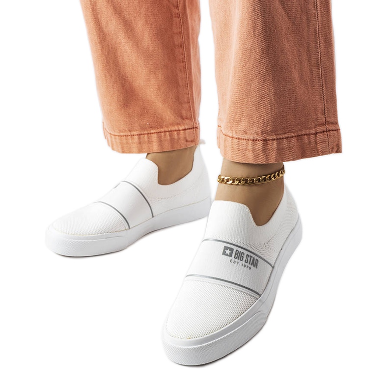 Deportivas blancas de mujer Big Star JJ274092 blanco