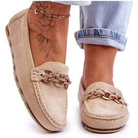 Mocasines Mujer Ante Beige Sorento