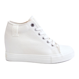 Zapatillas Altas Cuña Oculta Big Star LL274035 Blanco