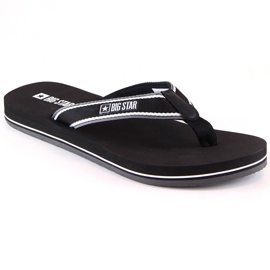 Chanclas negras planas Big Star JJ274A377 negro