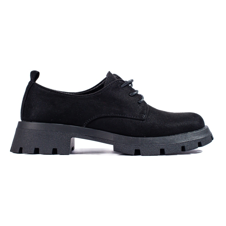 Zapatos negros con suela gruesa de Shelovet