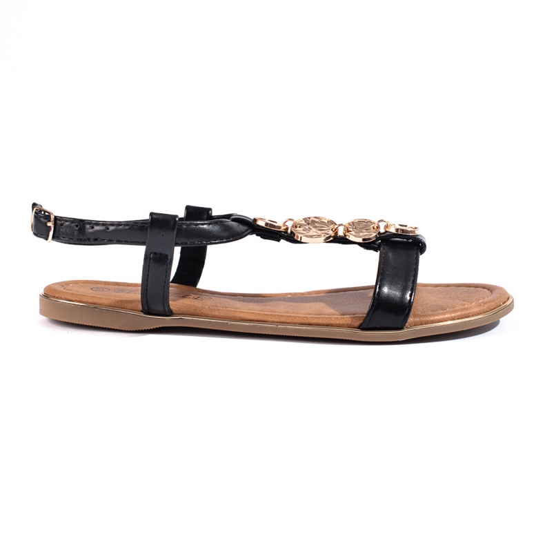 Sandalias planas mujer Shelovet negras negro