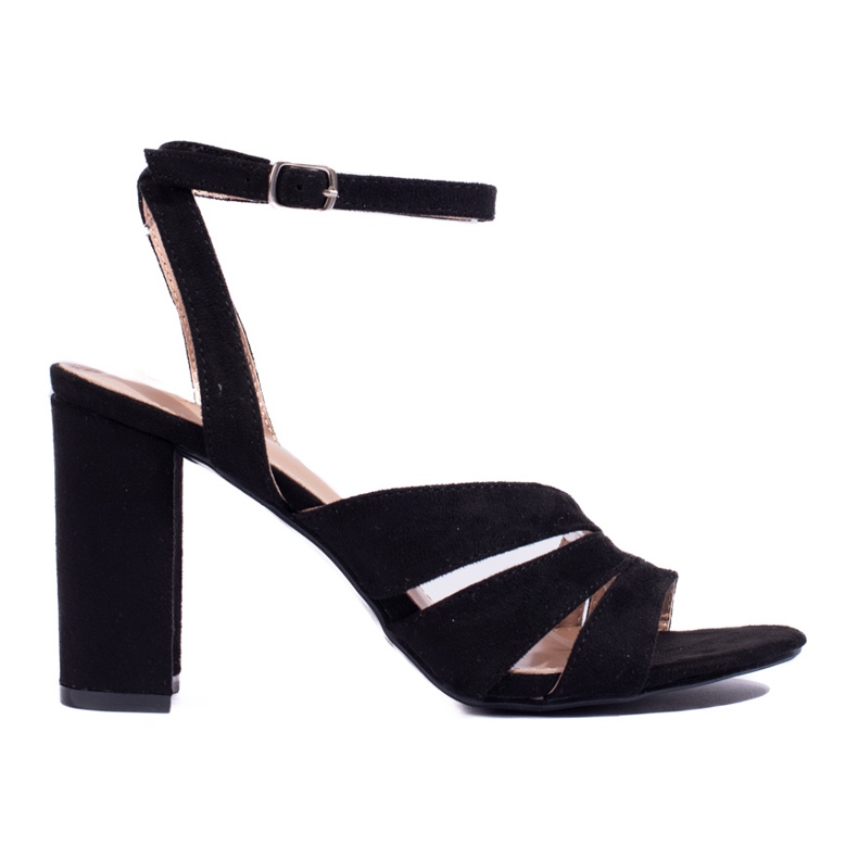 Sandalias bloque negras Shelovet negro
