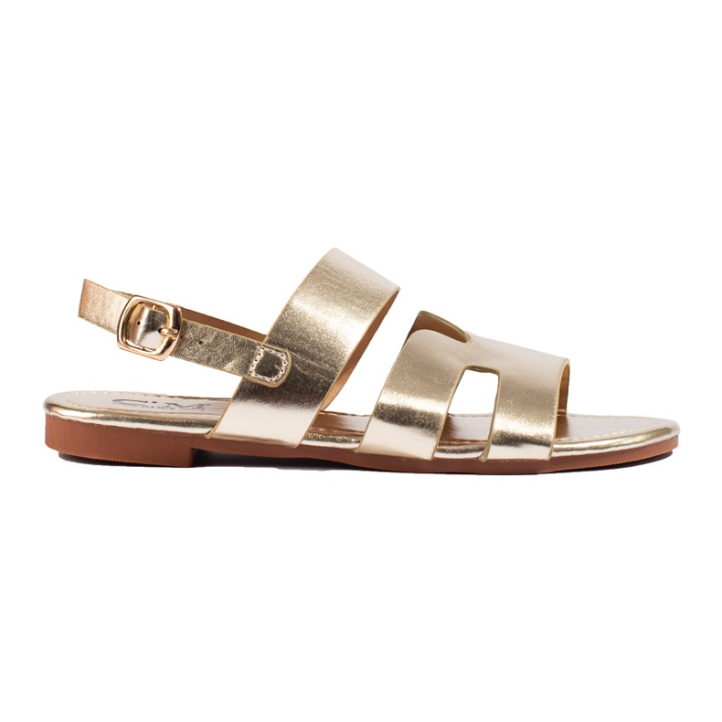 Sandalias planas Shelovet doradas dorado