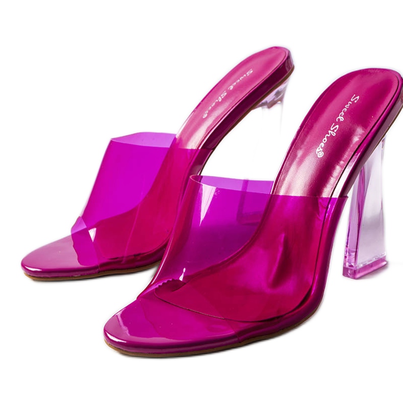 Chanclas rosas transparentes de Clichy rosado Chanclas rosas transparentes de Clichy rosado