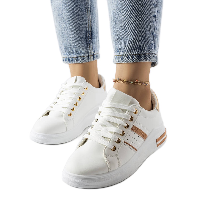 Deportivas blancas con plataforma Lanoie blanco