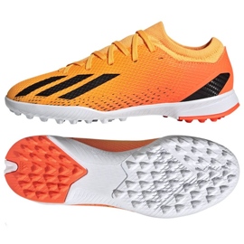 Botas de fútbol Adidas X Speedportal.3 Tf Jr GZ2467 naranja naranjas y tintos