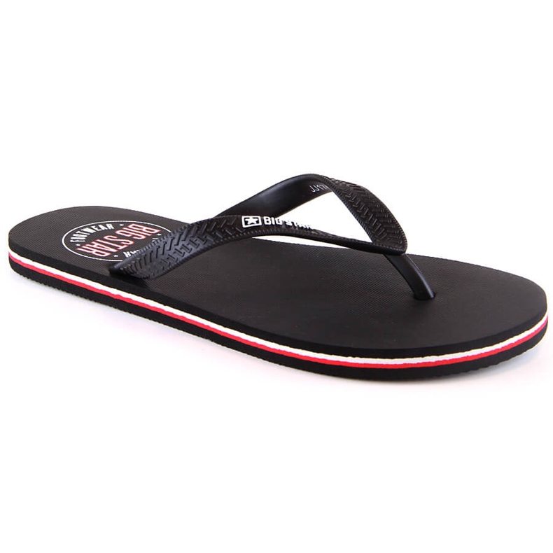 Chanclas de hombre negras Big Star JJ174536 negro Chanclas de hombre negras Big Star JJ174536 negro