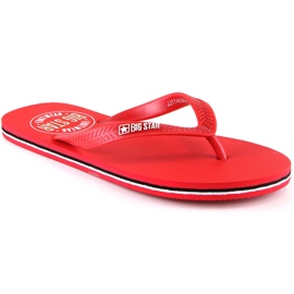 Chanclas de hombre rojas Big Star JJ174538 rojo