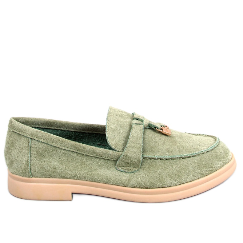 BM Mocasines de ante de Ottavia Green verde