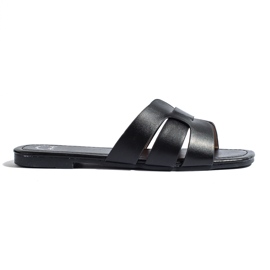 Zapatillas de casa clásicas de mujer Shelovet negras negro