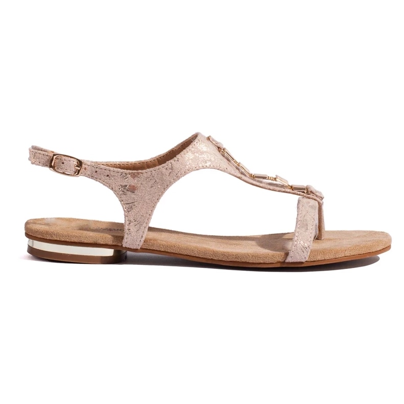 Sandalias planas Shelovet rosa rosado