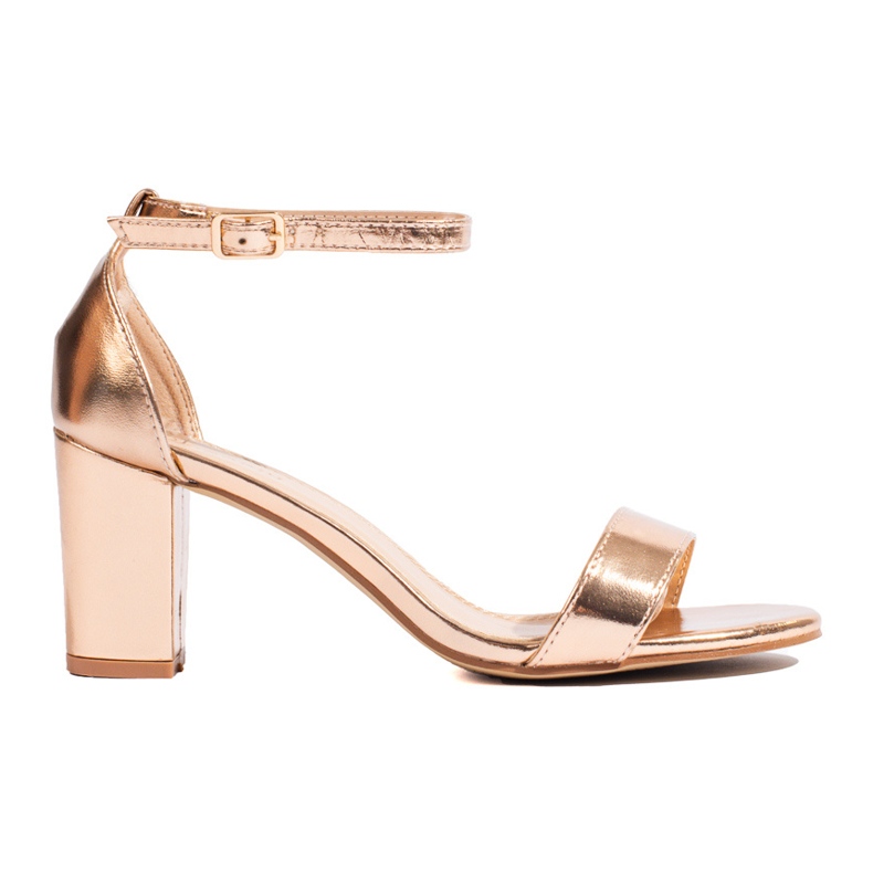 Sandalias tacón dorado Shelovet