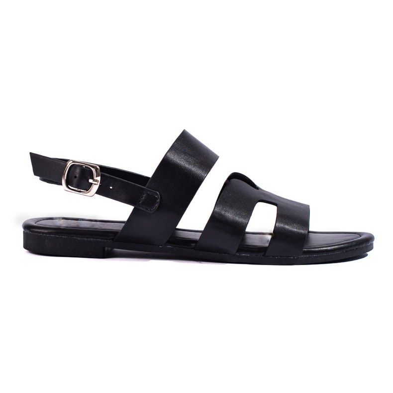 Sandalias planas negras Shelovet negro