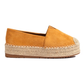 Alpargatas mujer ante plataforma camel Shelovet marrón