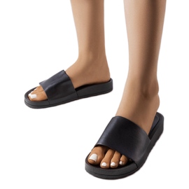 Chanclas de goma negras de Sabourin negro
