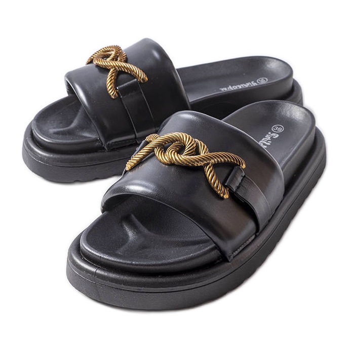 Sandalias de plataforma negras de Frédérique negro