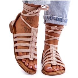 FC3 Sandalias Romanas Mujer Ante Beige Semper