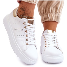 Deportivas de Mujer Blanco y Dorado Be First!