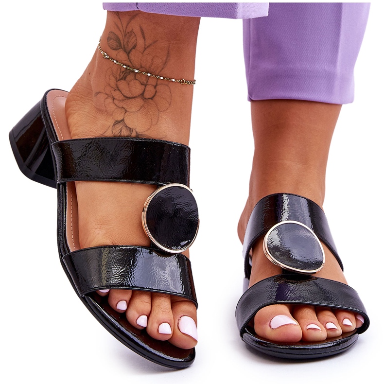 Elegantes Tacones Altos Sergio Leone KL310 Negro